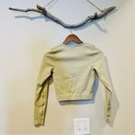 Adanola  Rib Long Sleeve Crop Top Photo 5