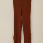 Varley NWT  Mocado Rib Knit Legging Tortoise Shell Brown Soft $118 Warm S Cocoa Photo 5