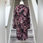 Garnet Hill Dropwaist Button-Up Long Sleeve Purple & Gold Pocket Dress Women’s 2 Photo 6