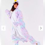Sazac Island Norwhal one size adult Colorful Unicorn Onesie Pajamas White Photo 0