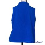 Mountain Lake  XL womens blue white full zip up vest snowmen trees holiday theme Photo 12