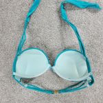 Victoria's Secret  Bombshell Bikini Top‎ Womens A Cup Teal Blue Padded Push Up Bra Photo 14