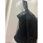 KILLSTAR Carrie Caustic  Black lace trim lace and velvet tank top S gothic Photo 6