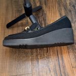 NYDJ  Black Loafers with Gold Chain Detail Photo 8