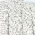 American Eagle Womens Wool Blend Fisherman Cable Knit Sweater Vest Size S Beige Photo 8