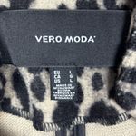 VERO MODA  Coat Leopard Print Longline Tan Black Size Large Photo 2