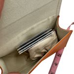 Tory Burch Saffino Orange Leather Sunglasses Case W/ Dustbag Photo 7