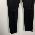 BLANKNYC Women's Crazy Train Black Distressed Skinny Jeans Raw Hem Size 27 Photo 1