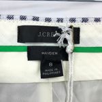 J.Crew Hayden Kick Out Crop Pant In Gingham Stretch Linen Size 8 Navy White NEW Photo 4