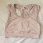 90 Degrees by Reflex Light Pink Blush Heathered Sports Bra Photo 1