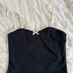 Edikted  Navy Blue Lace Bow Top Photo 1