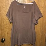 Torrid Plus Size Tan Woman’s Basic Plain Casual Shirt Size 6X Photo 0