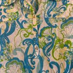 Lilly Pulitzer Cover Up Blouse Crystal Coast Captiva Floral Top Size Small Photo 1