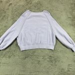 Free People  XS Pullover Knit Sweater Long Sleeve Lavender‎ Textured Cozy Relaxed Photo 8