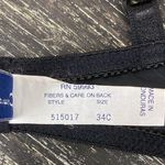 Oscar de la Renta  Black & Gold Lightly Lined Underwire Bra 34C Photo 3