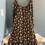 Culola Bohemian Floral Tie Up Slit Dress Size L Photo 11