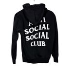 Anti Social Social Club Hoodie Size Medium Black Photo 1