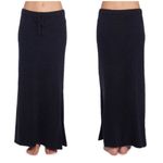 Barefoot Dreams 💕💕 CozyChic Lite Maxi Knit Skirt ~ Black Large L NWT Photo 3