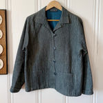 Asiatica Kansas City Indigo Dyed Quilted Jacket Blue Size M Photo 0