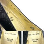 Vintage Bruno Magli Black Embossed Leather Pumps Italian Heels Women’s Size 8 AA Photo 13