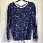 Harry Potter Women's Long Sleeve Sleep Top Sleepwear Wizarding World Blue Size M Photo 1