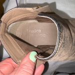 Jessica cline Brown Ankle Boots with Side Zippers and Stacked Heel Photo 6