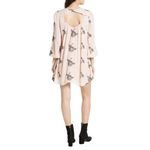 Free People ‎ XS Emma Dress Floral Embroidered Mini Swing Long Sleeve Boho 1443 Photo 1