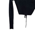 Urban Outfitters Rome Tie Back Cropped Sweater Black Size Small Photo 3