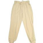 Lululemon  Keep Moving Joggers Stretch High Rise Prosecco Tan Nude Womens 8 Gym Photo 0