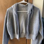 Hollister (Gilly Hicks) Cropped Grey Light Jacket Photo 0