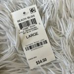 JM Collection  Women’s NAVY PINK ORANGE BEADED FLORAL Short sleeve top Large Photo 3