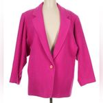 United Colors Of Benetton Vintage 80s 90s  Hot Pink Blazer Jacket 44 approx sz 8 Photo 0