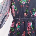 ZARA  Floral Rhinestones Fit & Flare Dress Photo 1