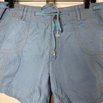 Santiki Blue Shorts Jewel Drawstring Shorts‎ Size Large Photo 2