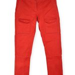 Shades of Grey by Micah Cohen | Size 0 | Brick Red Tapered Leg Cargo Pants Photo 1