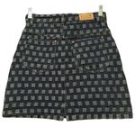 Molly Bracken Denim Printed Mini Skirt Photo 2