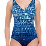 Gottex Essentials by  Blue Tummy-Control Swimsuit Size:6 NEW Photo 0