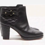 Rachel Comey Beta Quilted Leather Platform Booties Ankle Boots Black Photo 0