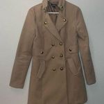 A Byer A.Byer Long Pea Coat Tan Button Down Photo 2