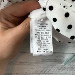 She & Sky  Dot Print Ruffle Sleeve Crop Top Size L Photo 4