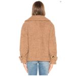 Free People So Soft Cozy Brown Sherpa Button Front Peacoat Sz S Photo 11