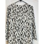 Joie  Silk Shift Dress Size Small Black and White Peplum Country Club Preppy NWT Photo 6