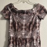 New York & Company snake print jumpsuit White Size M Photo 2