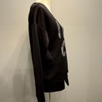Juicy Couture NEW  women's large Black Graphic Sequin INSTA GLAM Sweatshirt Photo 3