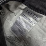 NYDJ Ami Skinny Jeans Released Hem Raw Frayed Distressed Olympic Gray Black 10 Photo 4