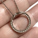 Sterling Silver RSE ROBERT SEEMAN CZ Cubic Zirconia Pave Pendant 16” Photo 2