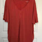 Soft Surroundings Women's Rayon Spandex Blend Boxy Short Sleeve Slinky Tee M Photo 0