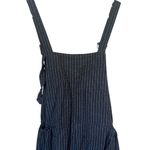 Dark Blue & White Stripe 100% Wool Overalls Size M Photo 4