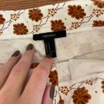 Forever 21 Orange Flower Jean Skirt  Photo 1