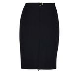 Diane Von Furstenberg NEW NWT  DVF Esme Black Jersey Knee Length Pencil Skirt 4 Photo 2